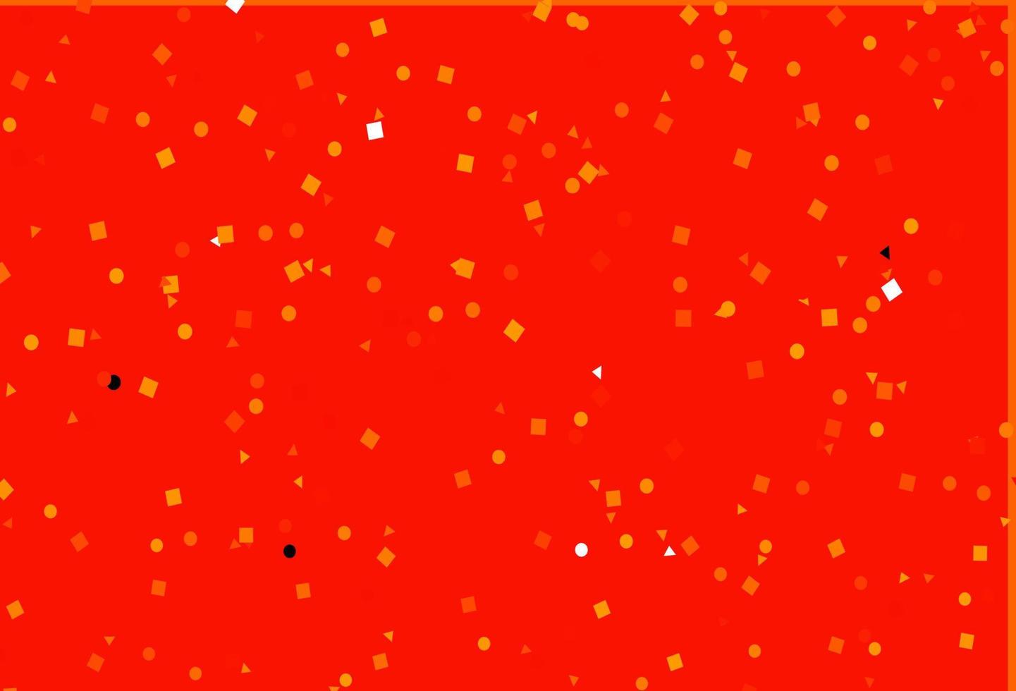 textura de vetor laranja clara em estilo poli com círculos, cubos.