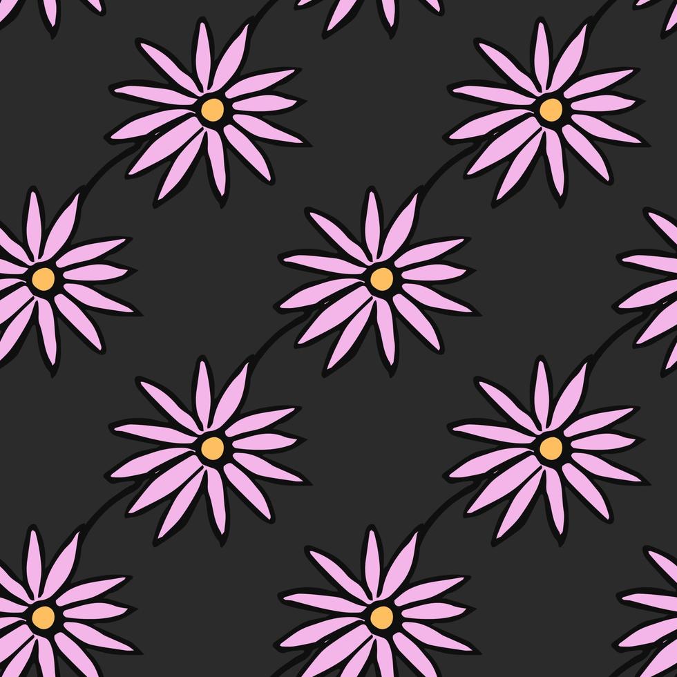 padrão de vetor floral sem emenda. fundo de flores coloridas. doodle padrão floral do dia das mães. ilustração de padrão floral vintage