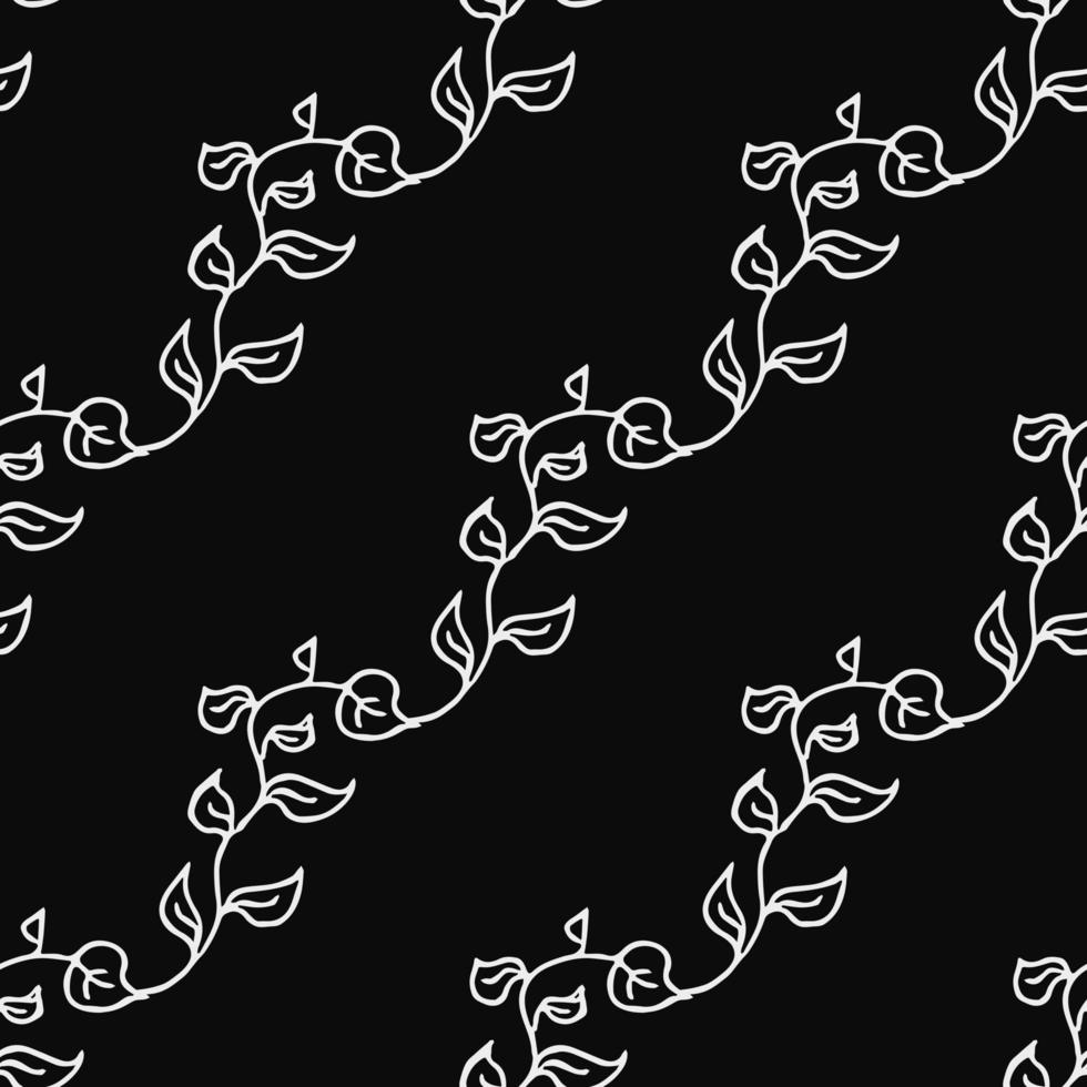 papel de parede floral sem costura. doodle vector com ornamento floral. decoração floral vintage