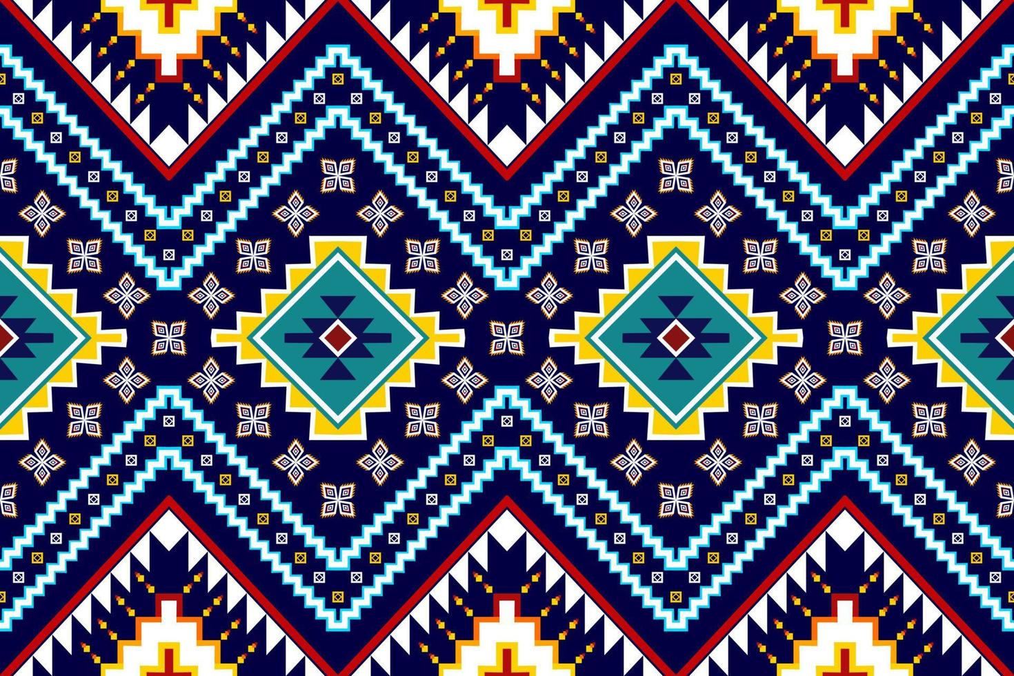 design de padrão étnico geométrico abstrato ikat. tecido asteca tapete mandala ornamento étnico chevron têxtil decoração wallpaper. vetor de bordado tradicional de peru étnico nativo tribal boho