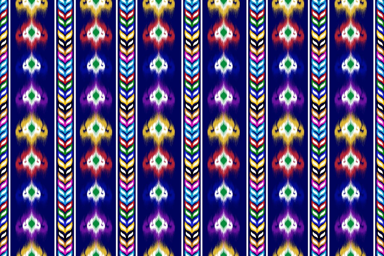 design de padrão sem emenda étnico ikat. tecido asteca tapete mandala ornamentos têxteis decorações papel de parede. fundo de vetor de bordado tradicional de peru étnica boho tribal tribal