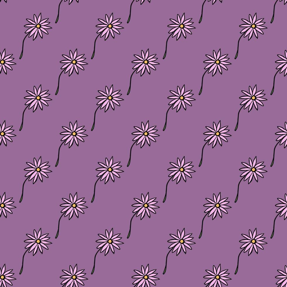 padrão de vetor floral sem emenda. fundo de flores coloridas. doodle padrão floral do dia das mães. ilustração de padrão floral vintage