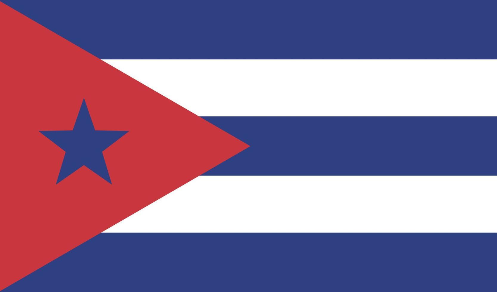bandeira de cubano. ilustração vetorial vetor