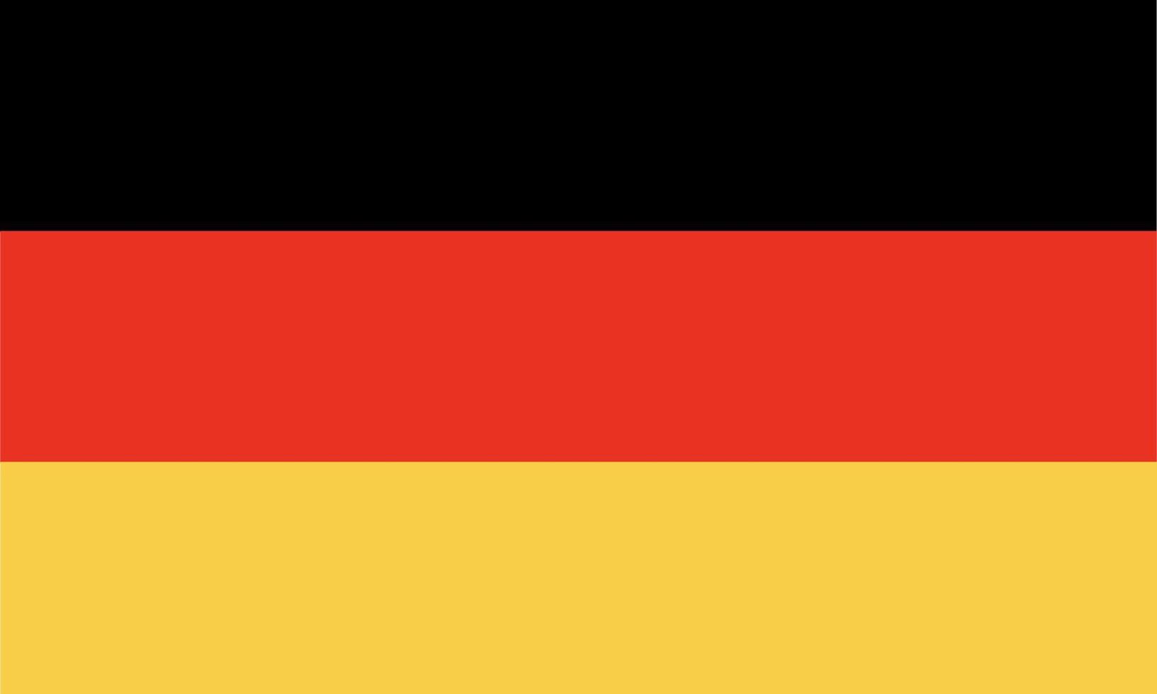 bandeira da Alemanha. ilustração vetorial de proporção original vetor