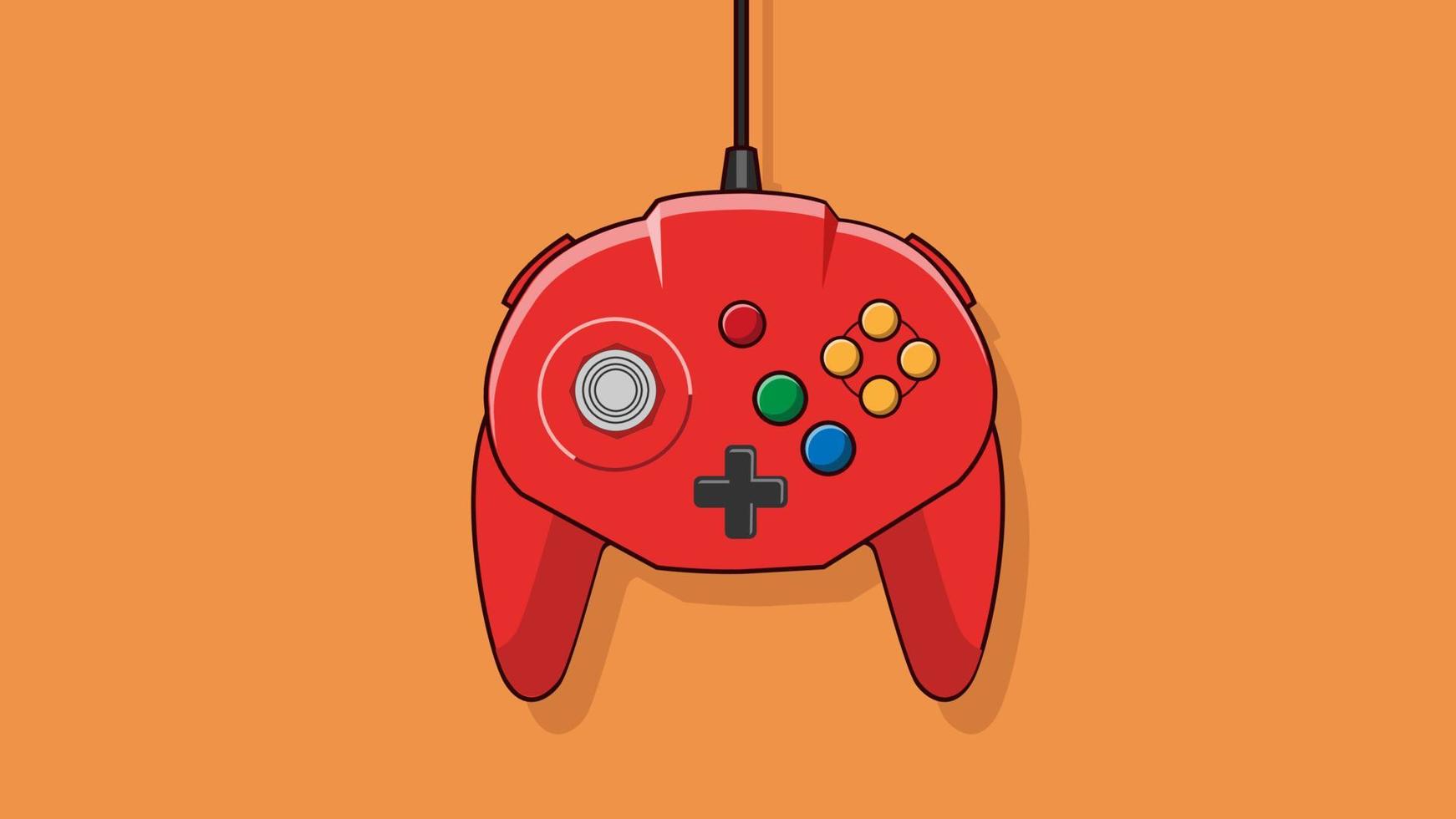 tributo retro-bit 64 controlador usb controlador de jogo vector illustraiton