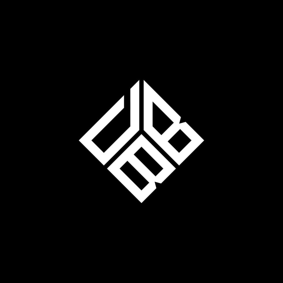 design de logotipo de carta dbb em fundo preto. conceito de logotipo de letra de iniciais criativas dbb. design de letra dbb. vetor