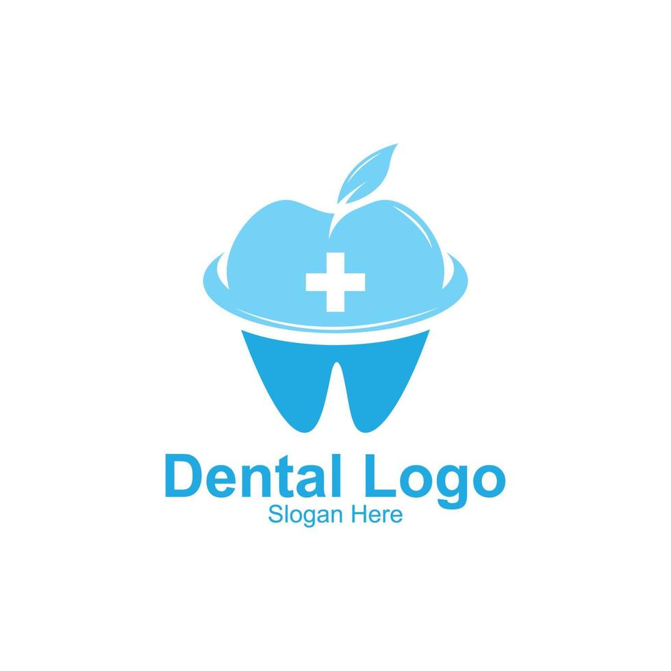 vetor de logotipo de saúde dental, mantendo e cuidando dos dentes, design para serigrafia, empresa, adesivos, plano de fundo