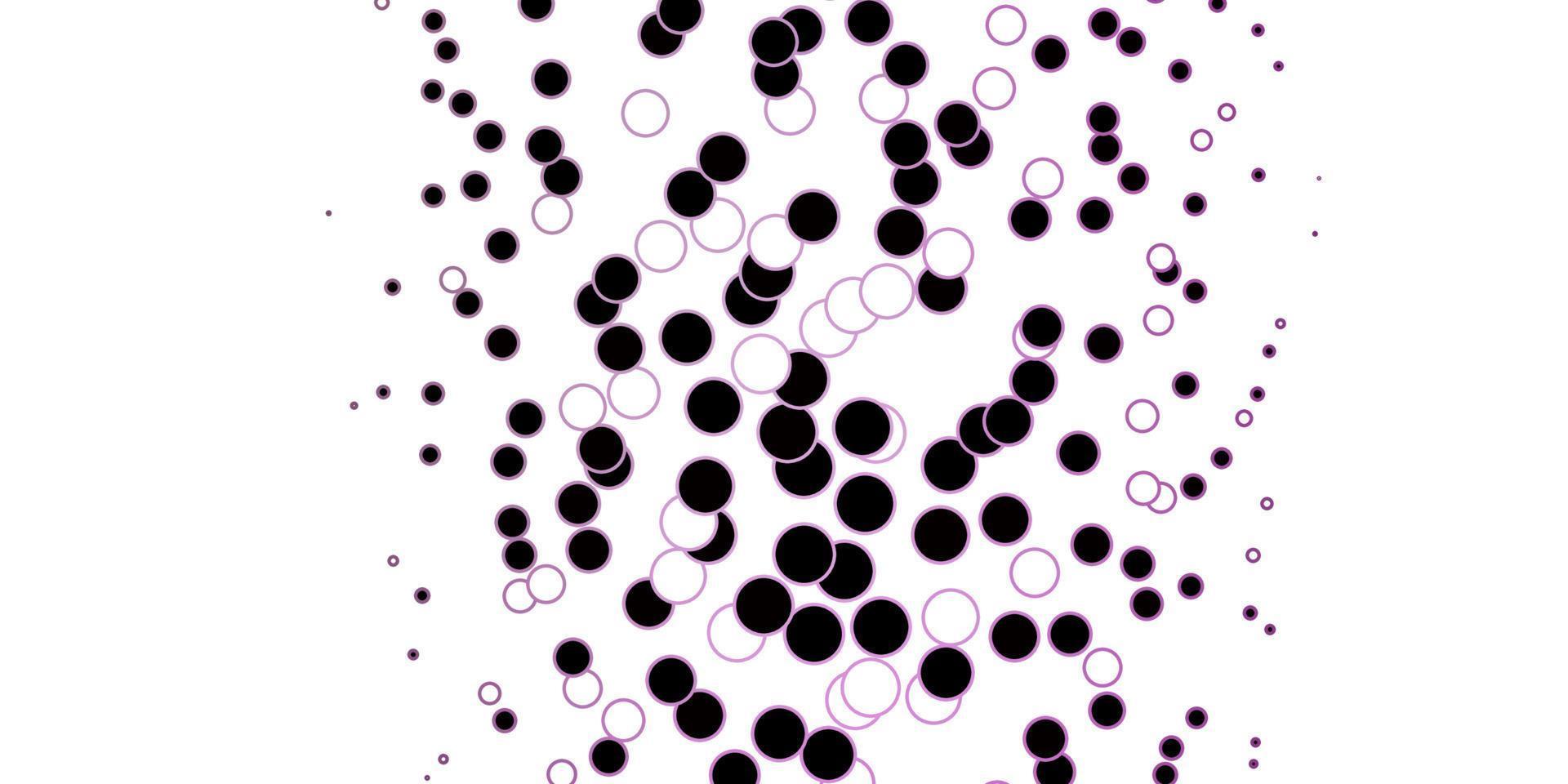 textura vector roxo escuro com círculos.