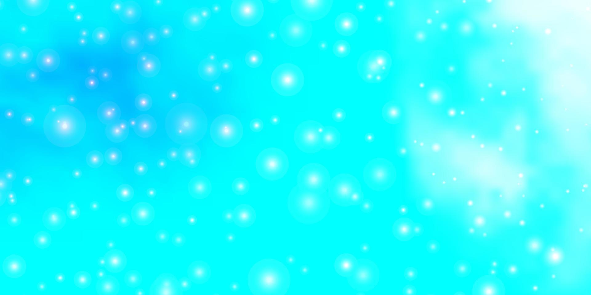 fundo vector azul claro com estrelas coloridas.