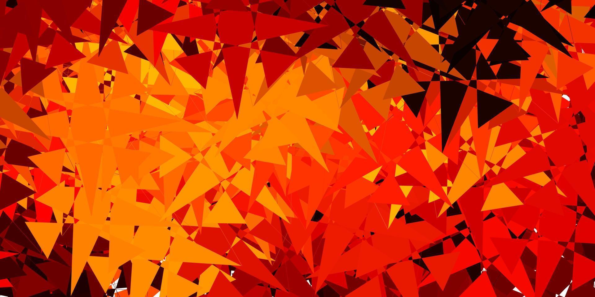 modelo de vetor laranja escuro com formas abstratas.