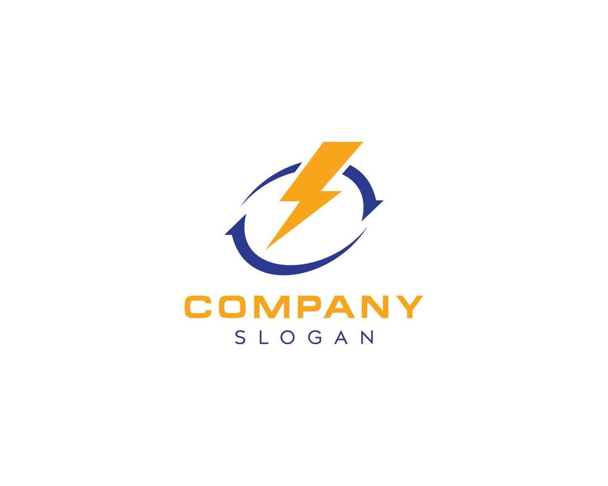 abstrato elétrico, energia, design de vetor de logotipo de energia