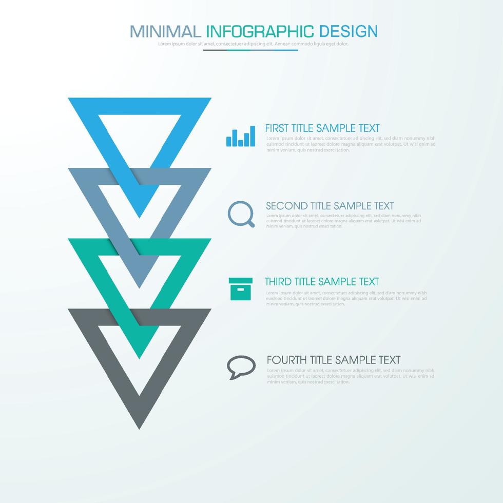 modelo de infográfico de negócios com ícone, ilustração de design vetorial vetor