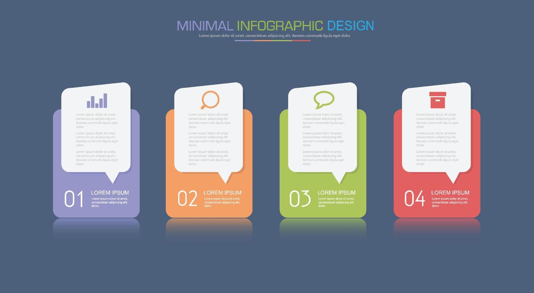 modelo de infográfico de negócios com ícone, ilustração de design vetorial vetor