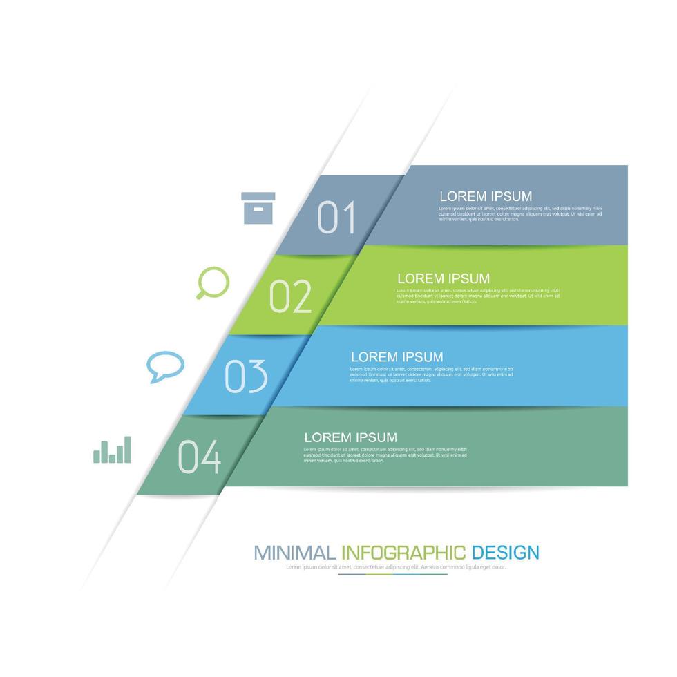 modelo de infográfico de negócios com ícone, ilustração de design vetorial vetor