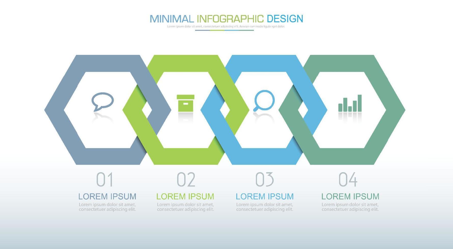 modelo de infográfico de negócios com ícone, ilustração de design vetorial vetor