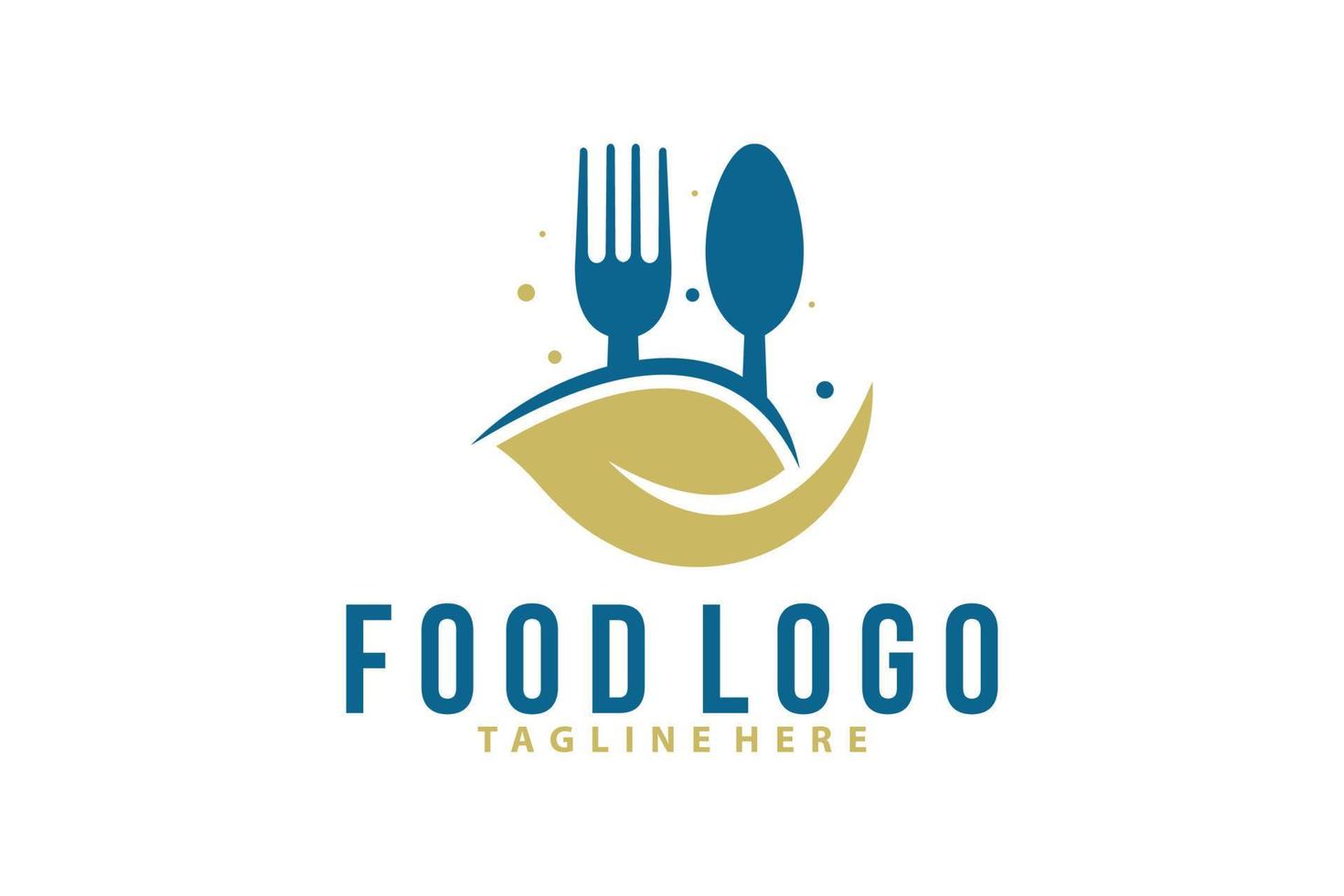 vetor de ícone de logotipo de comida isolado