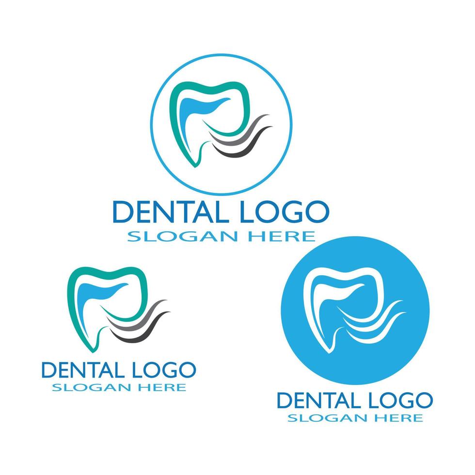 ilustração em vetor modelo logotipo dental