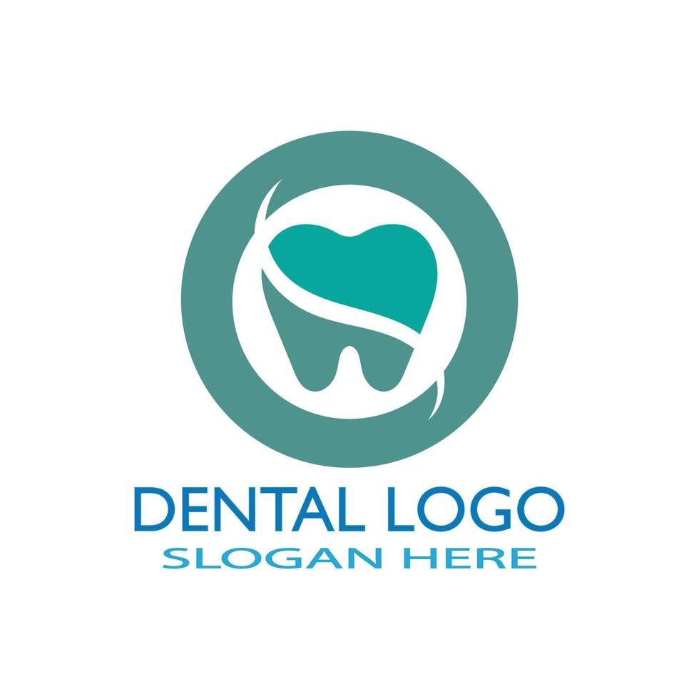 ilustração em vetor modelo logotipo dental