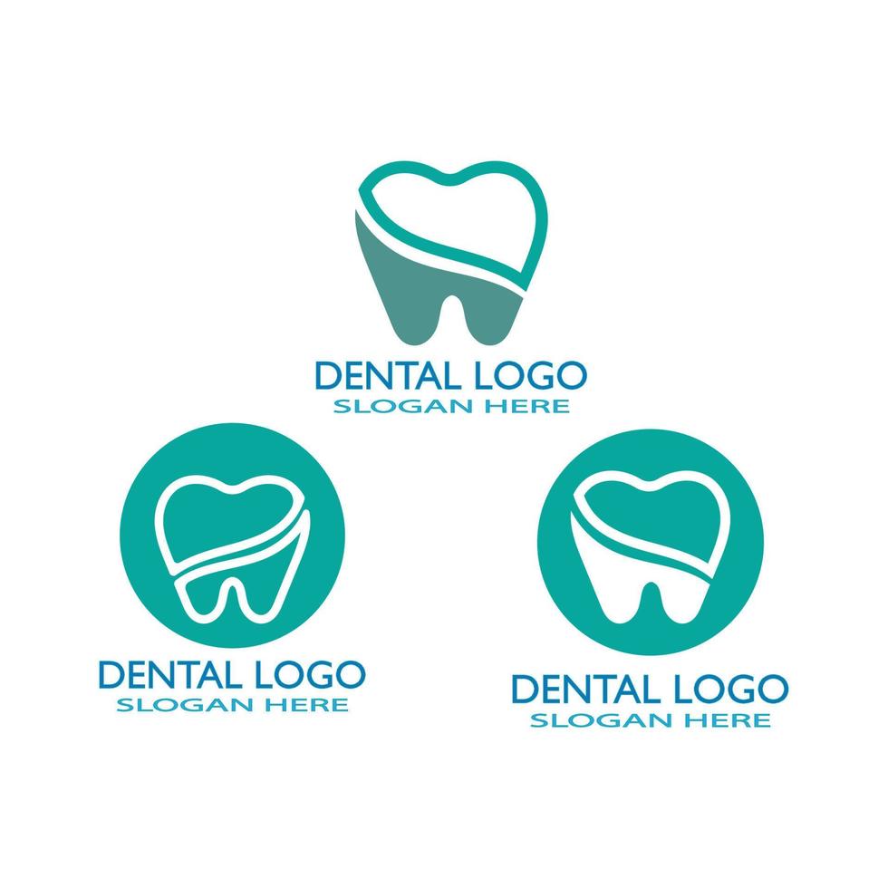 ilustração em vetor modelo logotipo dental