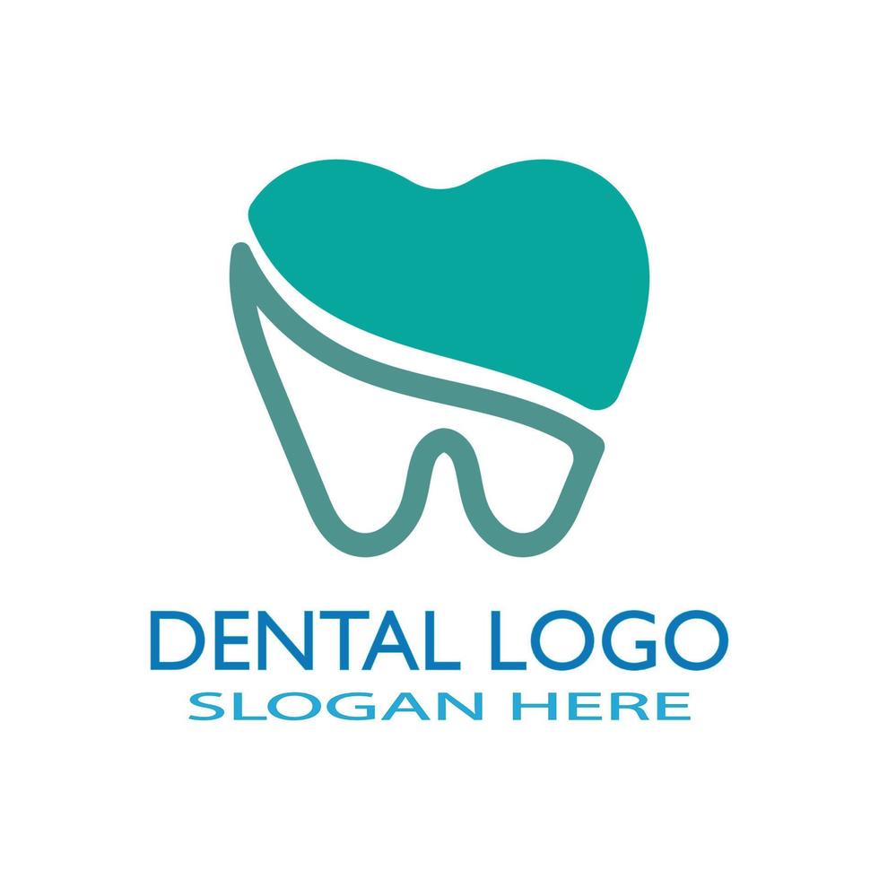 ilustração em vetor modelo logotipo dental