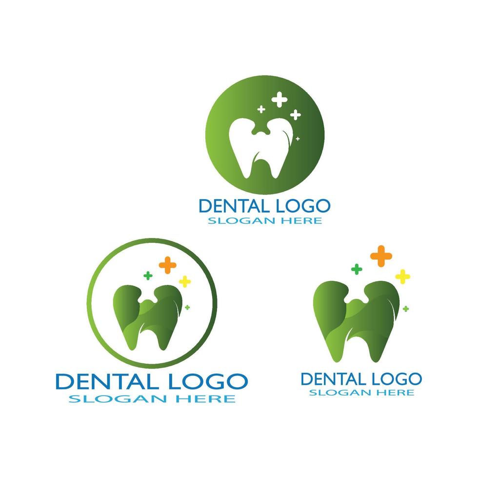 ilustração em vetor modelo logotipo dental