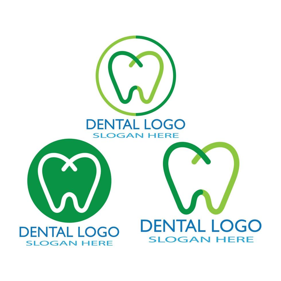 ilustração em vetor modelo logotipo dental