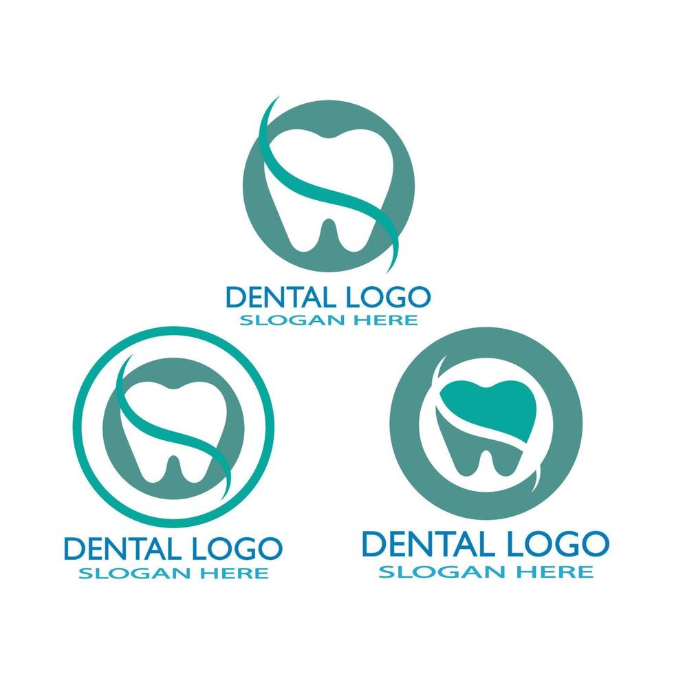 ilustração em vetor modelo logotipo dental