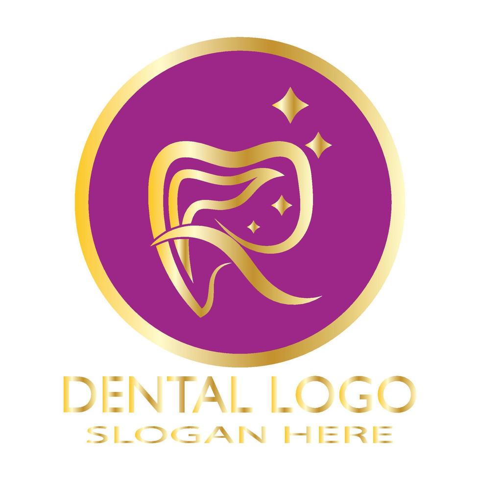 ilustração em vetor modelo logotipo dental