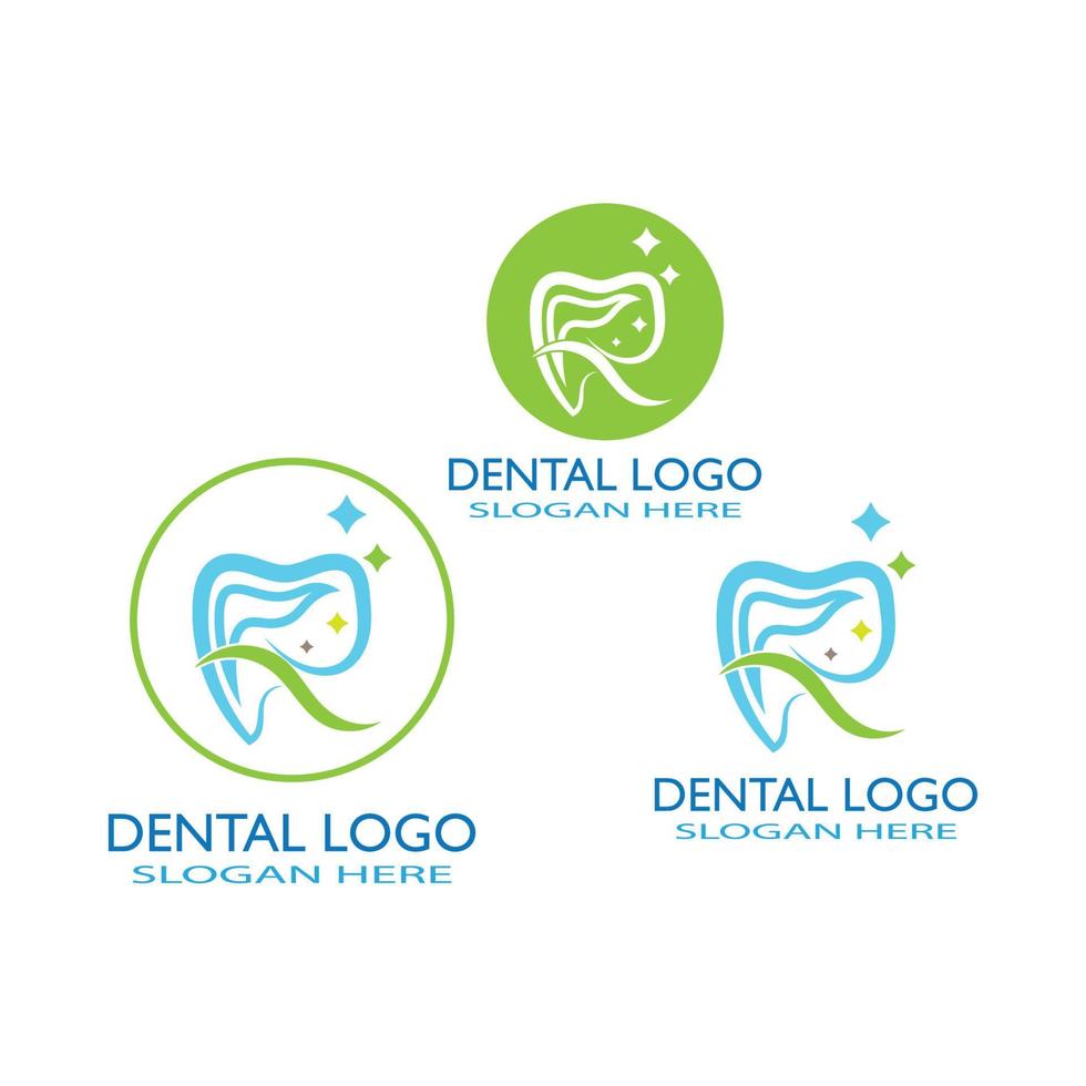 ilustração em vetor modelo logotipo dental