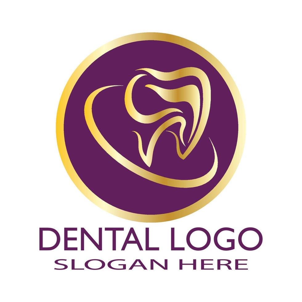 ilustração em vetor modelo logotipo dental