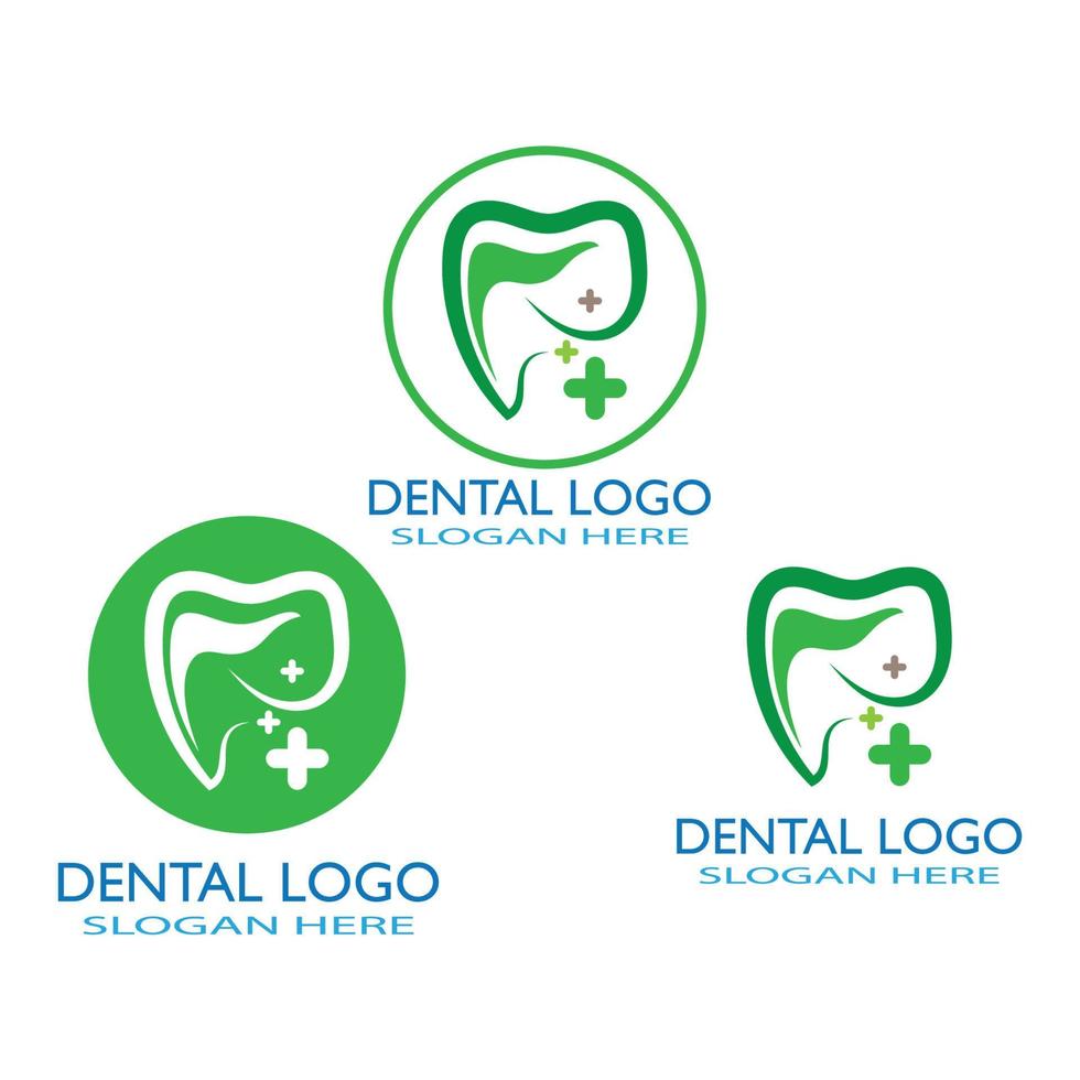 ilustração em vetor modelo logotipo dental