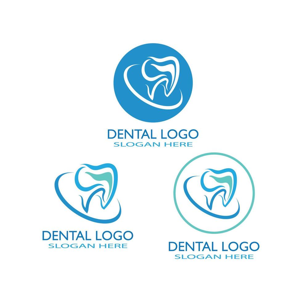 ilustração em vetor modelo logotipo dental