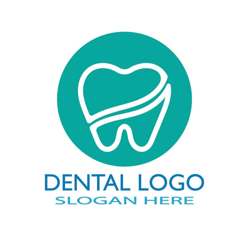 ilustração em vetor modelo logotipo dental