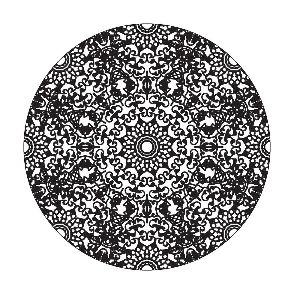 mandala desenhada à mão. decoração em ornamento de doodle oriental étnica. vetor