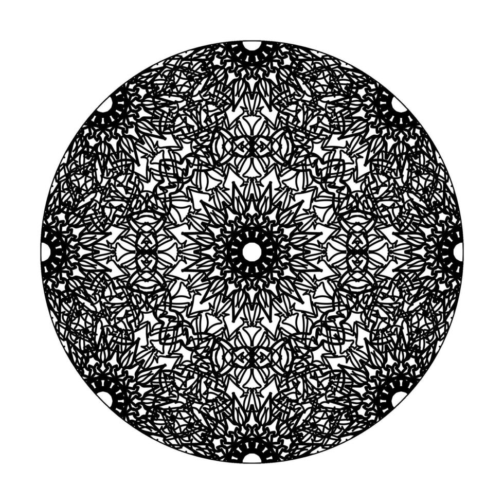 mandala desenhada à mão. decoração em ornamento de doodle oriental étnica. vetor