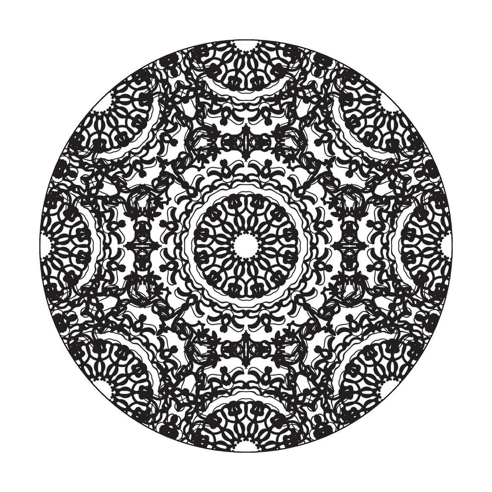 mandala desenhada à mão. decoração em ornamento de doodle oriental étnica. vetor