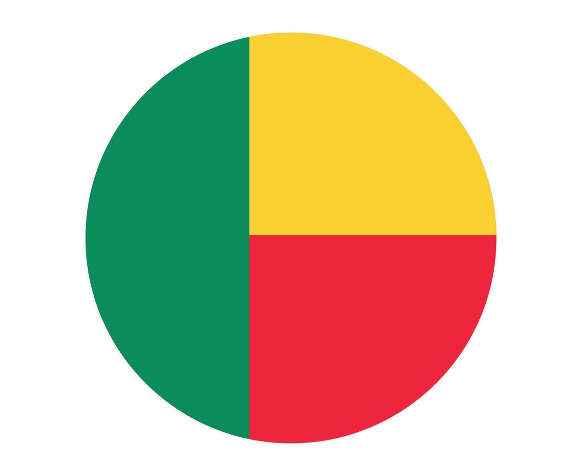 benin bandeira nacional áfrica emblema ícone ilustração vetorial elemento de design abstrato vetor