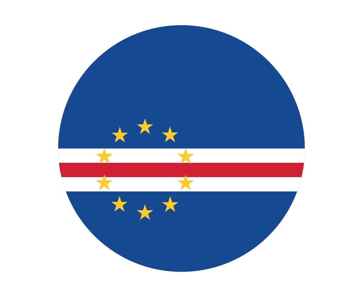 cabo verde bandeira nacional áfrica emblema ícone ilustração vetorial elemento de design abstrato vetor