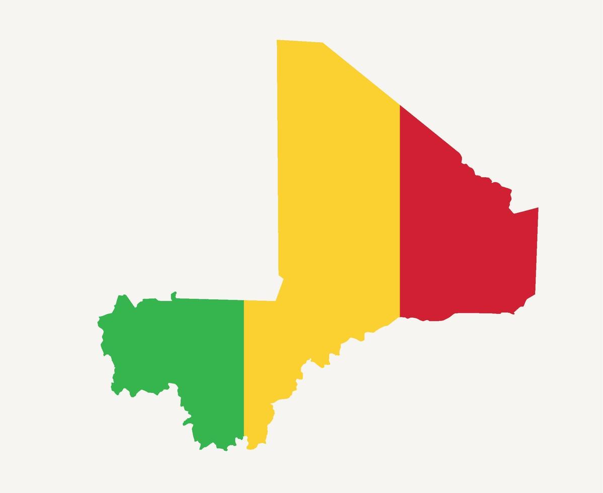 mali bandeira nacional áfrica emblema mapa ícone ilustração vetorial elemento de design abstrato vetor