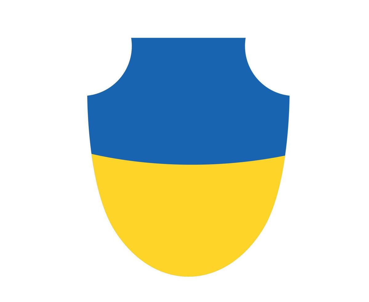 ucrânia design bandeira emblema fita nacional europa símbolo abstrato ilustração vetorial vetor
