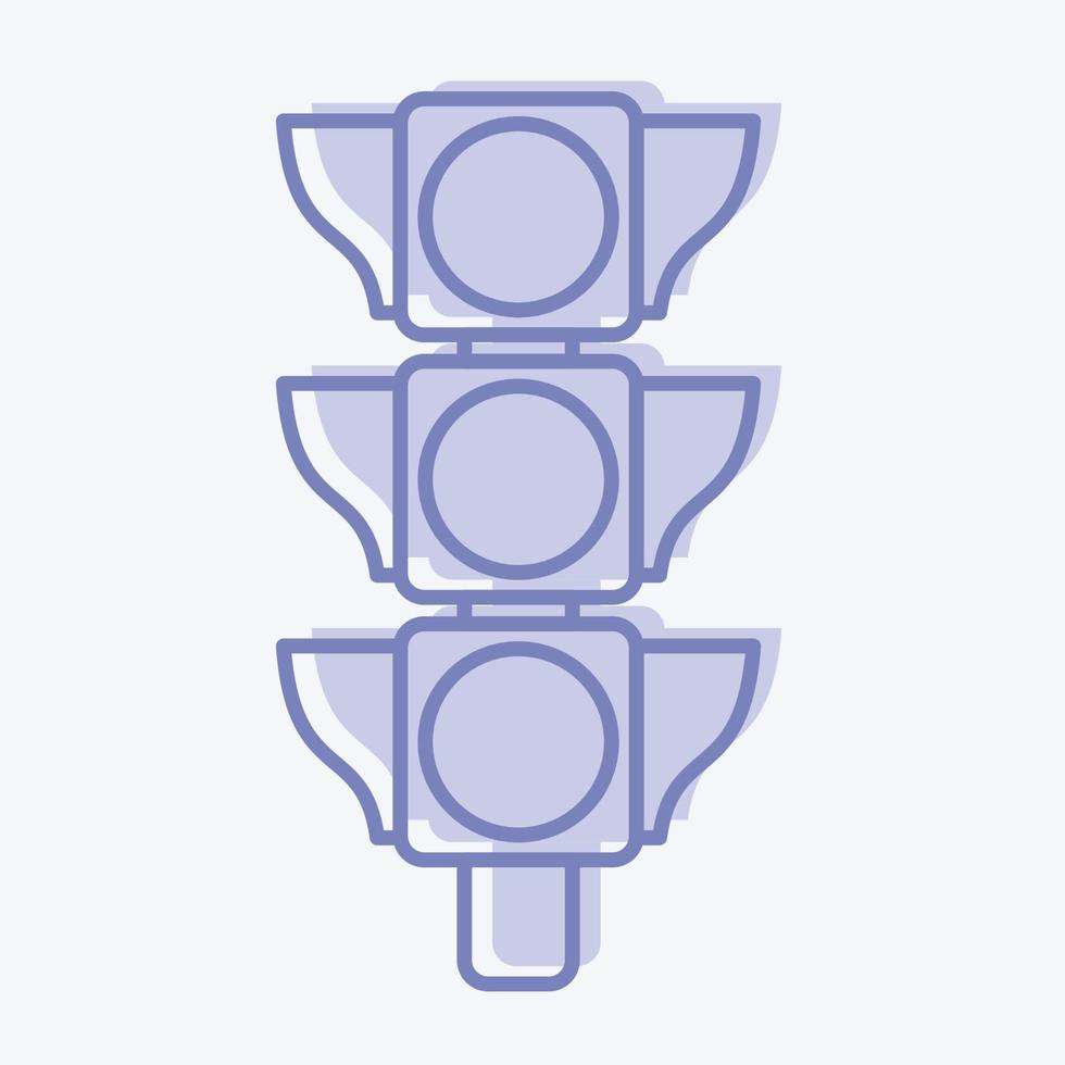 ícone de sinal de trânsito. apropriado para o símbolo de educação. estilo de dois tons. design simples editável. vetor de modelo de design. ilustração simples