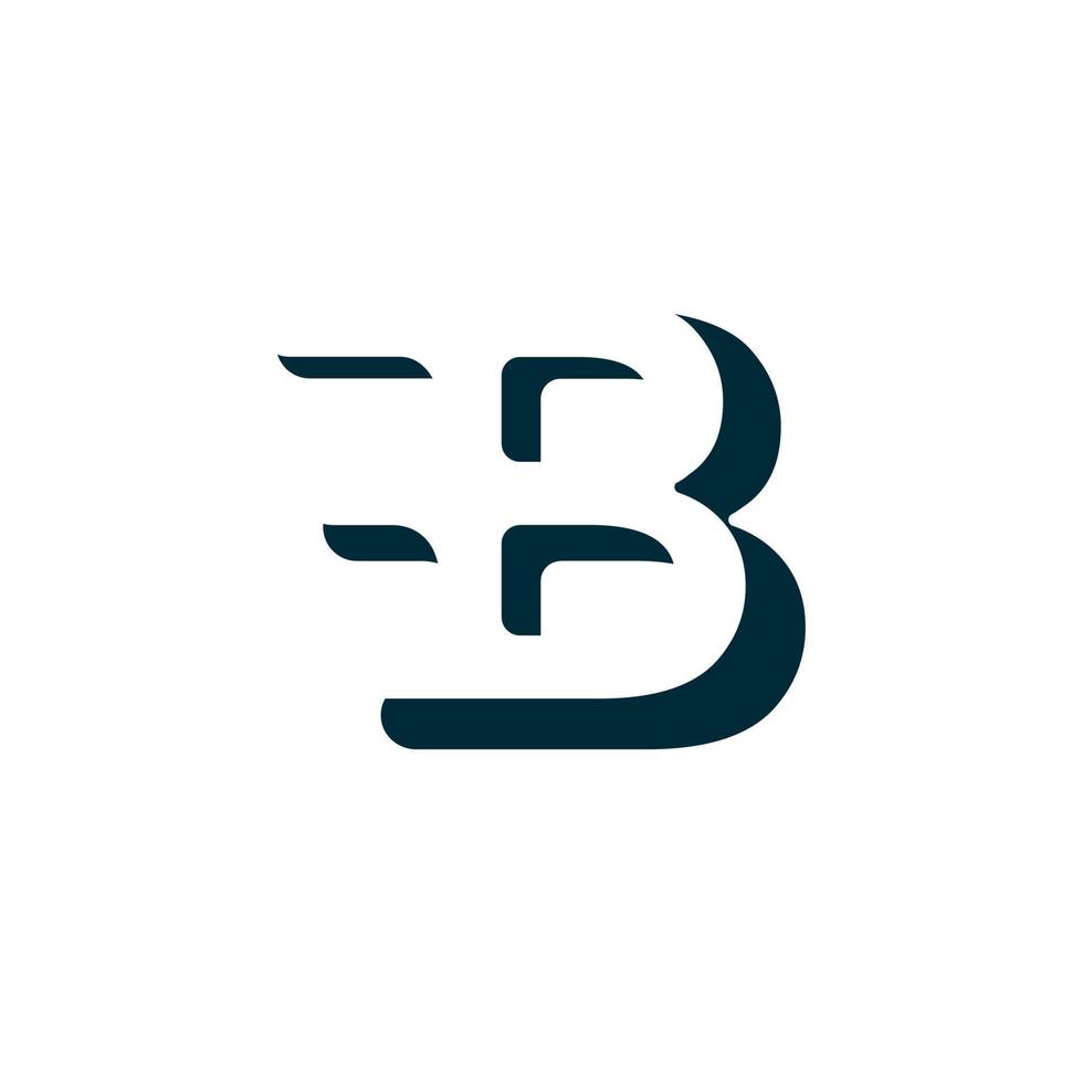 design de logotipo moderno letra b para sua empresa ou negócio vetor