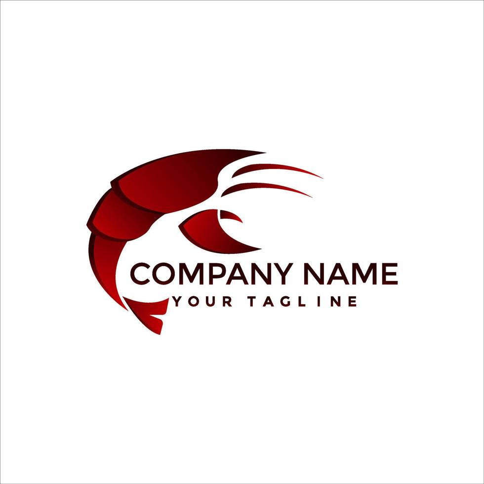 vetor de logotipo de lagosta para seu restaurante ou empresa