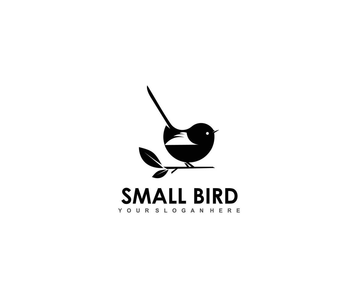 design de logotipo de pássaro, conceito de logotipo de pássaro de silhueta vetor