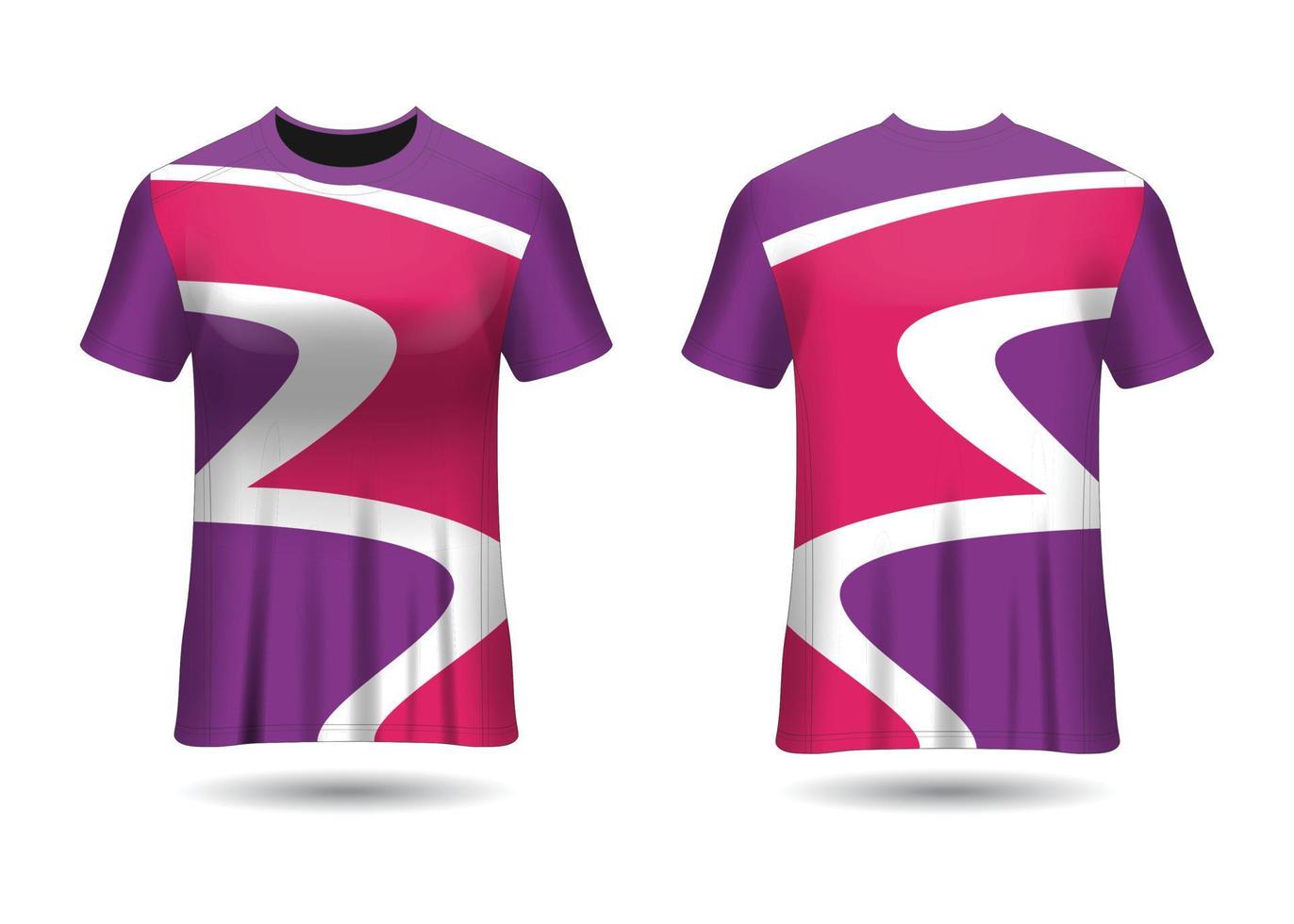 modelo de design de camisa de corrida esportiva para vetor de uniformes de equipe