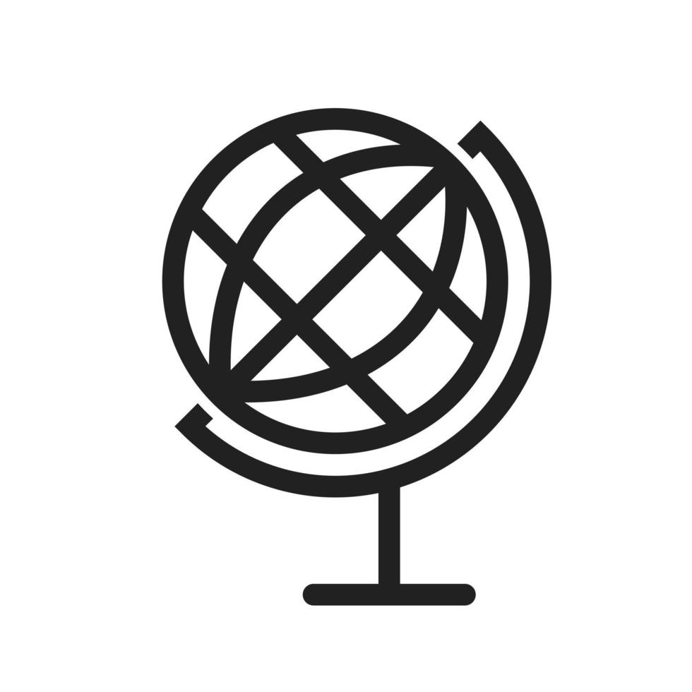ícone da linha do globo vetor