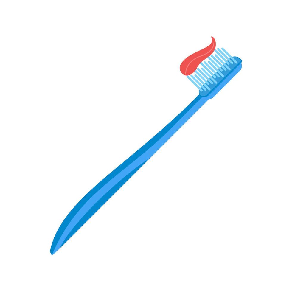 escova de dentes plana ícone multicolorido vetor