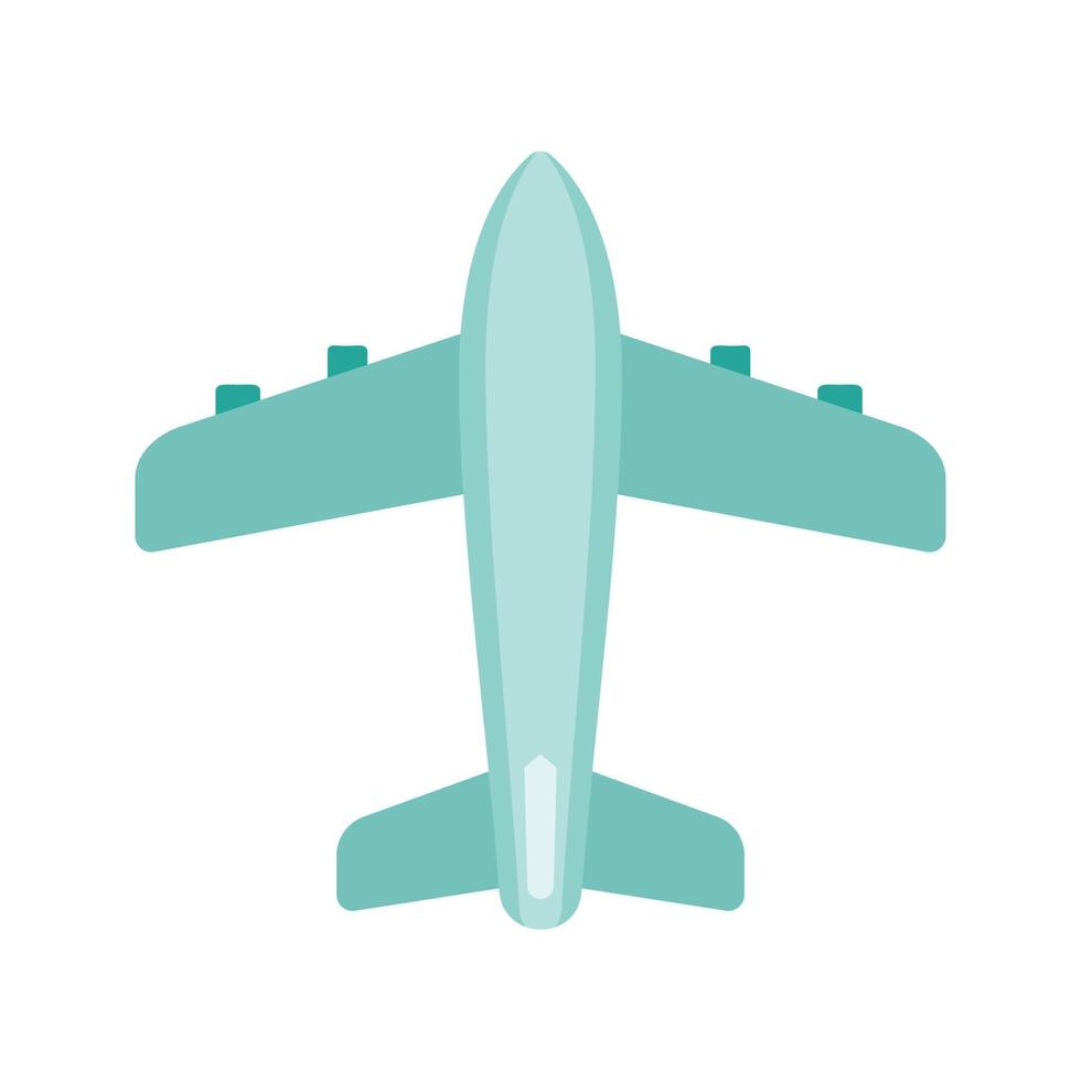 ícone plano multicolorido de avião vetor