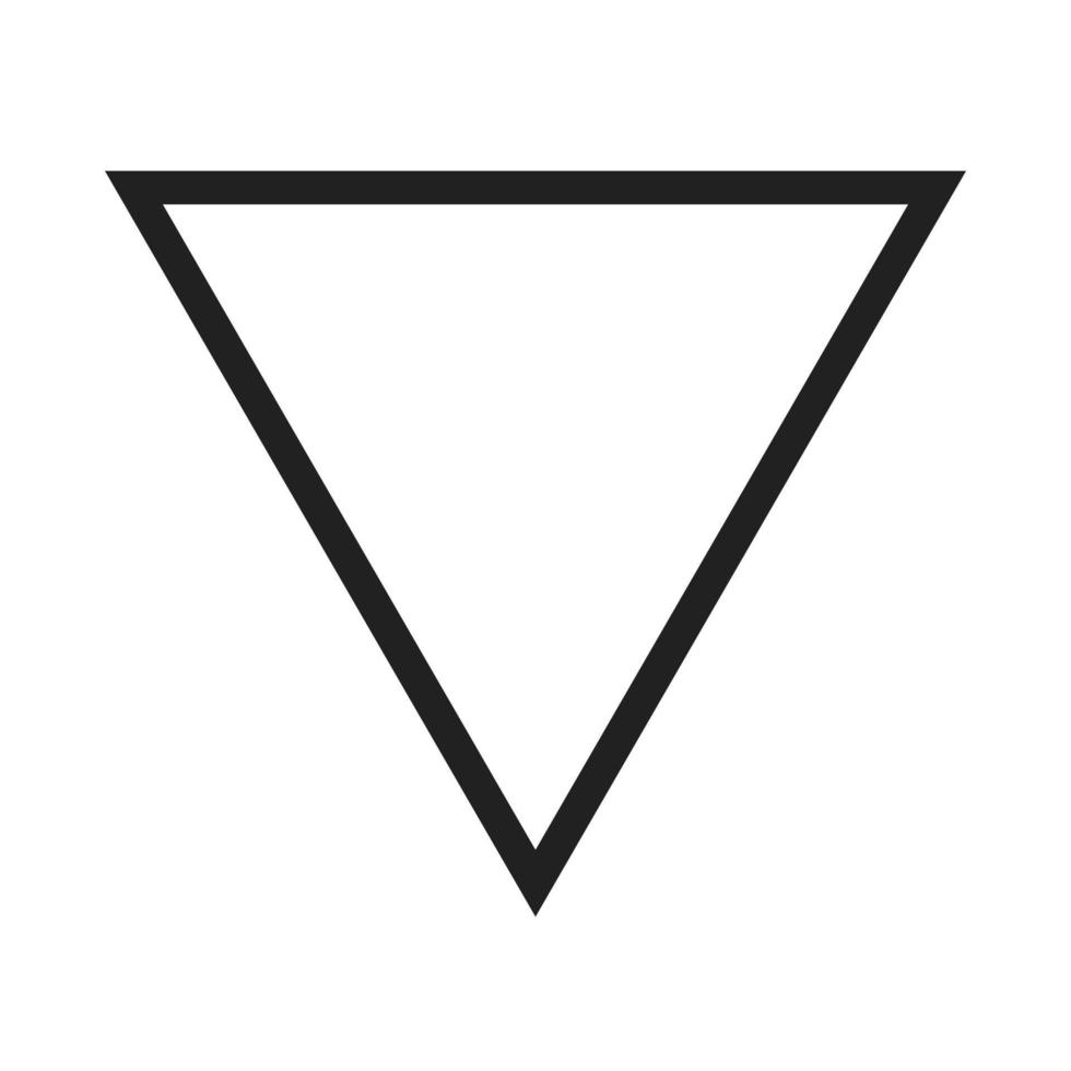 ícone de linha de triângulo invertido 7715486 Vetor no Vecteezy