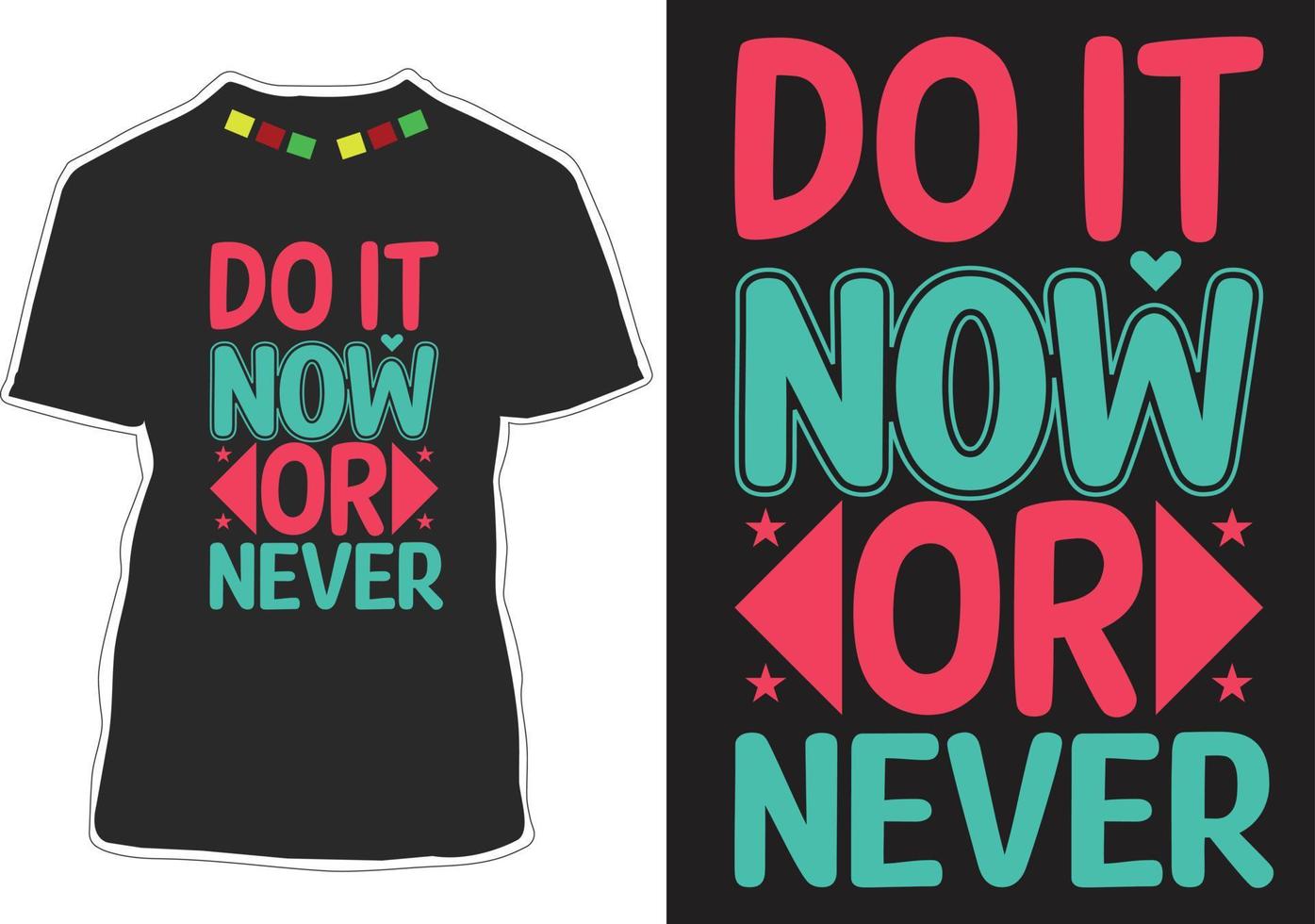 design de camiseta com citações motivacionais vetor